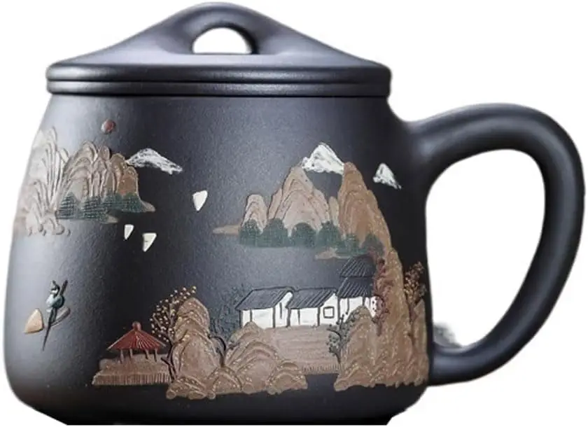Kungfu Tea cup Large Capacity Men's Tea Cup Purple Sand Pure Handmade Clay Painting Filter Liner Chinese Teapot 500ML Small Tea
Kungfu Tea cup Large Capacity Men's Tea Cup Purple Sand Pure Handmade Clay Painting Filter Liner Chinese Teapot 500ML Small Tea