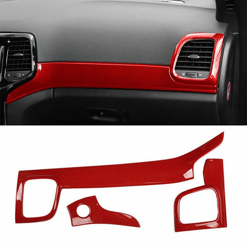 Dashboard Panel Cover Trim+Door Handle Cover Decoration For Jeep Grand Cherokee 2011-2022, ABS Red Carbon Fiber
Dashboard Panel Cover Trim+Door Handle Cover Decoration For Jeep Grand Cherokee 2011-2022, ABS Red Carbon Fiber