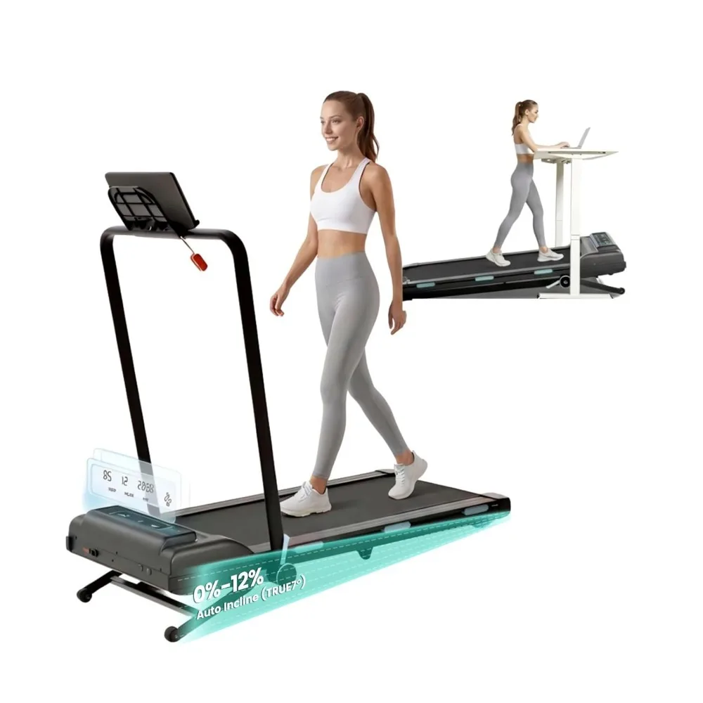 Walking Pad Treadmill with 12% Auto Incline, 3.5 HP Portable Running Machine with Triple Shock Absorptiojn, 450 lbs, Customized
Walking Pad Treadmill with 12% Auto Incline, 3.5 HP Portable Running Machine with Triple Shock Absorptiojn, 450 lbs, Customized