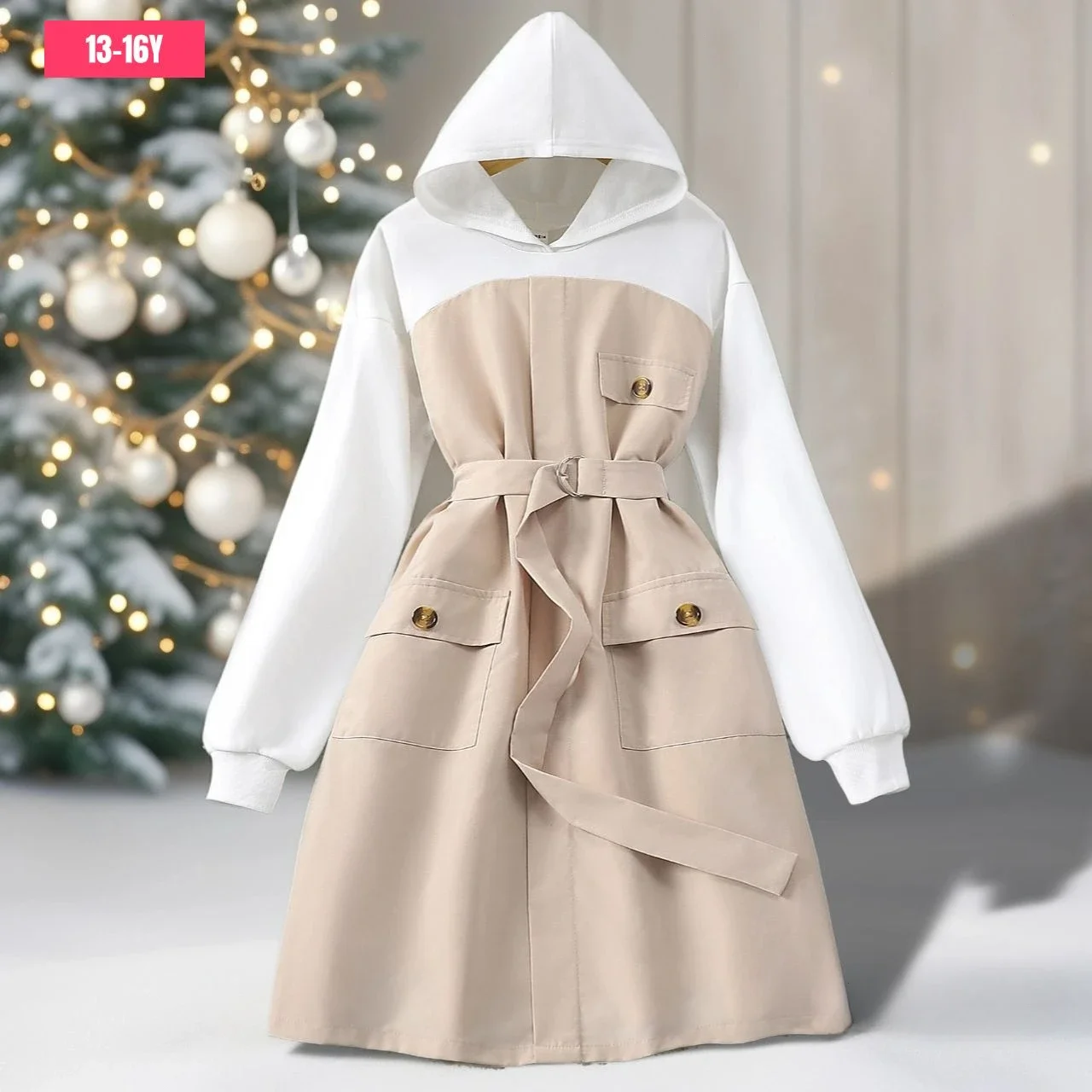 2025 Kid Girls Dress Hooded Khaki Long Sleeve Spring Autumn Children Dress Fashion Soft Solid Color Comfort Girls Clothing 8-12Y
2025 Kid Girls Dress Hooded Khaki Long Sleeve Spring Autumn Children Dress Fashion Soft Solid Color Comfort Girls Clothing 8-12Y