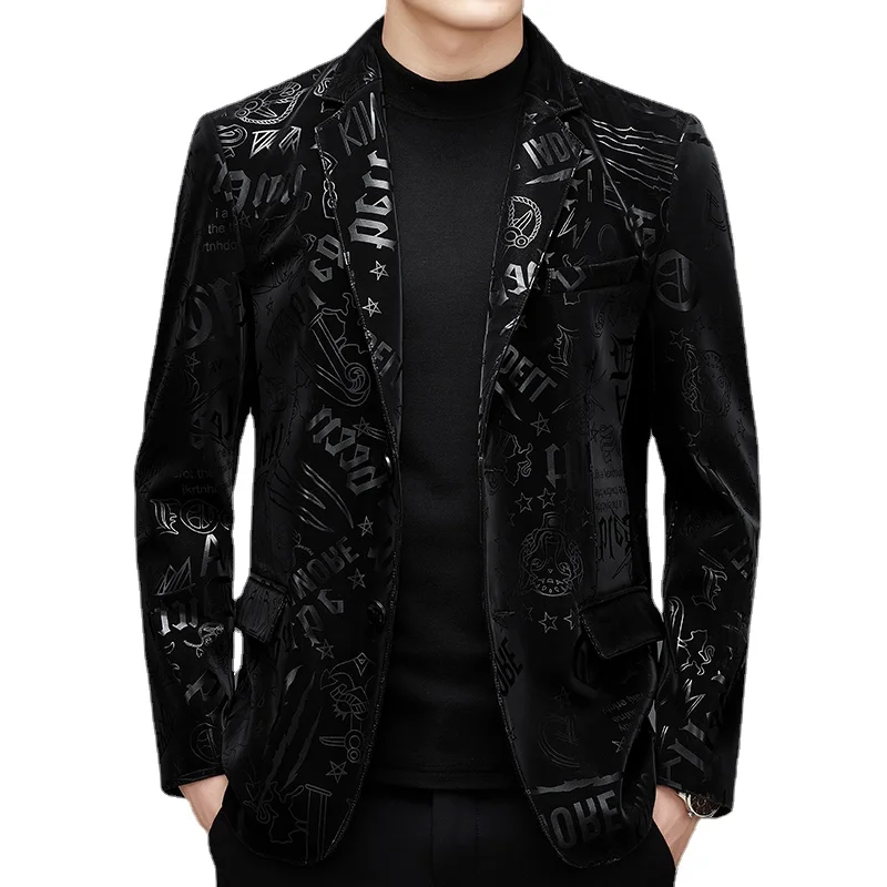 2024 New Men's Business Gentleman English Style Letters Trend English Style Casual Fashion Lapel Sheepskin Blazer Leather Jacket
2024 New Men's Business Gentleman English Style Letters Trend English Style Casual Fashion Lapel Sheepskin Blazer Leather Jacket