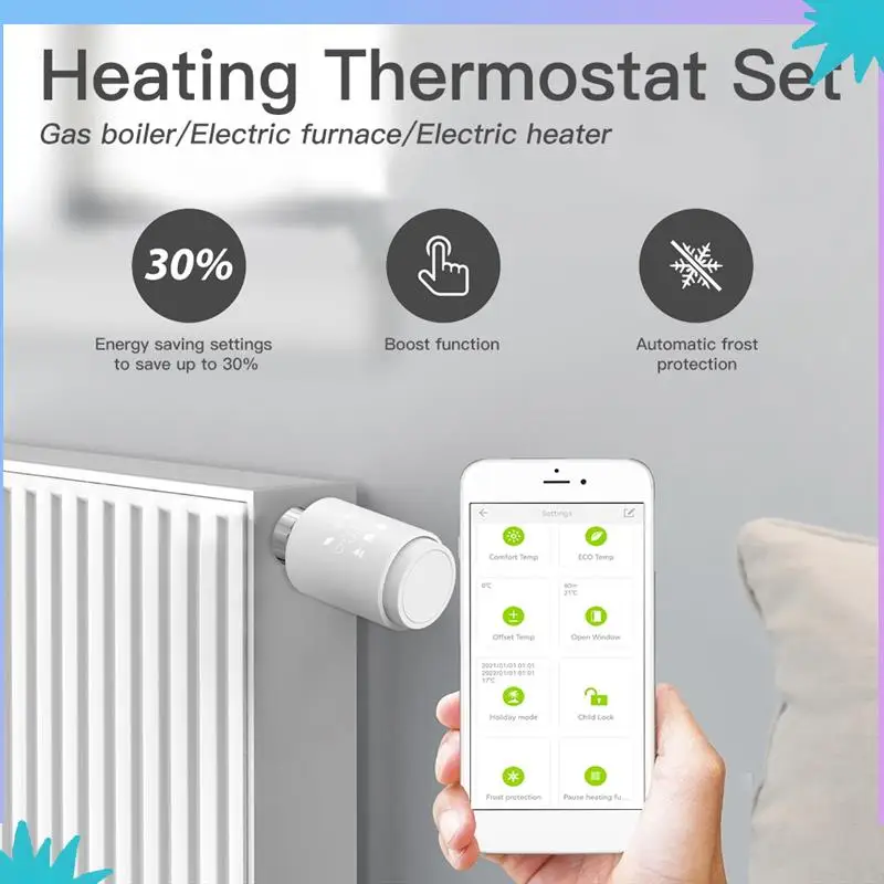 ABZW Zigbee Graffiti Heating Temperature Valve App Voice Remote Control Temperature Control Energy Saving Smart Switch
ABZW Zigbee Graffiti Heating Temperature Valve App Voice Remote Control Temperature Control Energy Saving Smart Switch