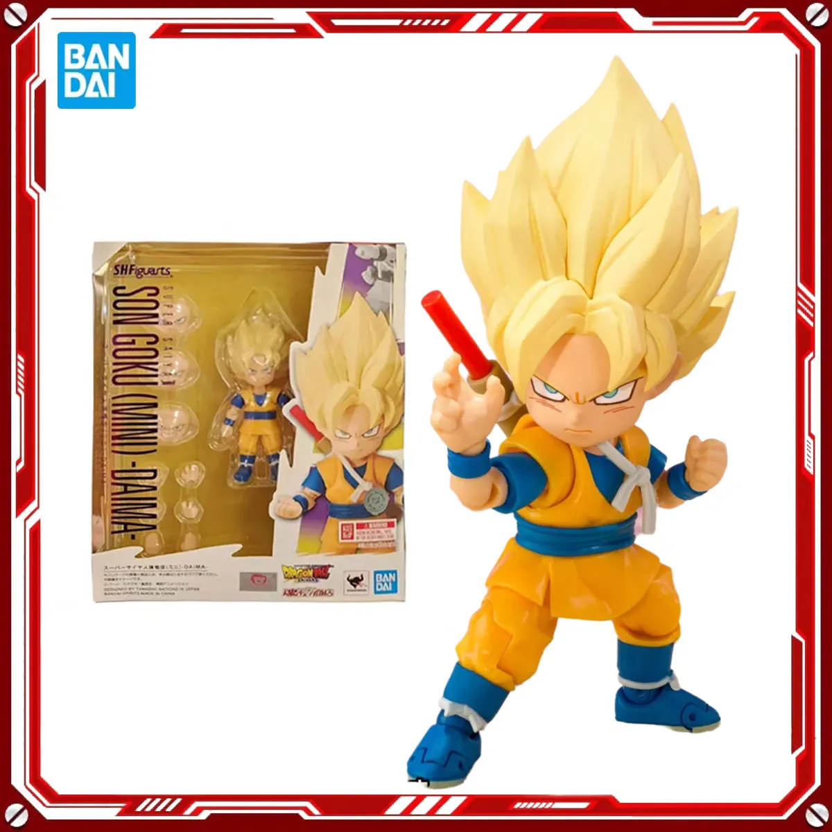 Bandai натуральная Dragon Ball аниме-модель наборы Super Saiyan Son Goku Mini Daima Toys SHF Action в сборе модель Рождественский подарок
Bandai натуральная Dragon Ball аниме-модель наборы Super Saiyan Son Goku Mini Daima Toys SHF Action в сборе модель Рождественский подарок
