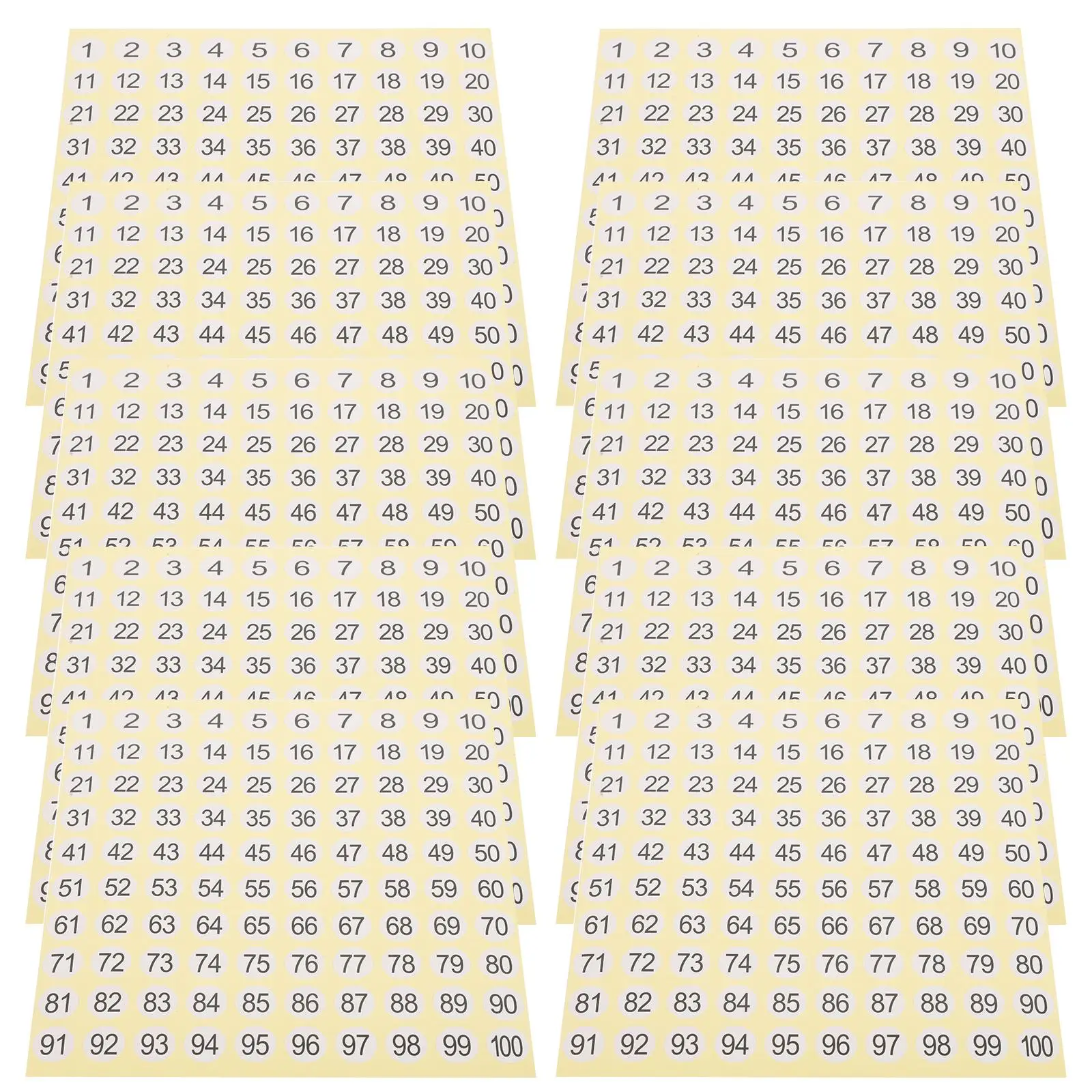 Digital Label 15 Sheets Numbered Stickers Round Coated Paper Office Use Classification Storage Organization Folder Tag
Digital Label 15 Sheets Numbered Stickers Round Coated Paper Office Use Classification Storage Organization Folder Tag