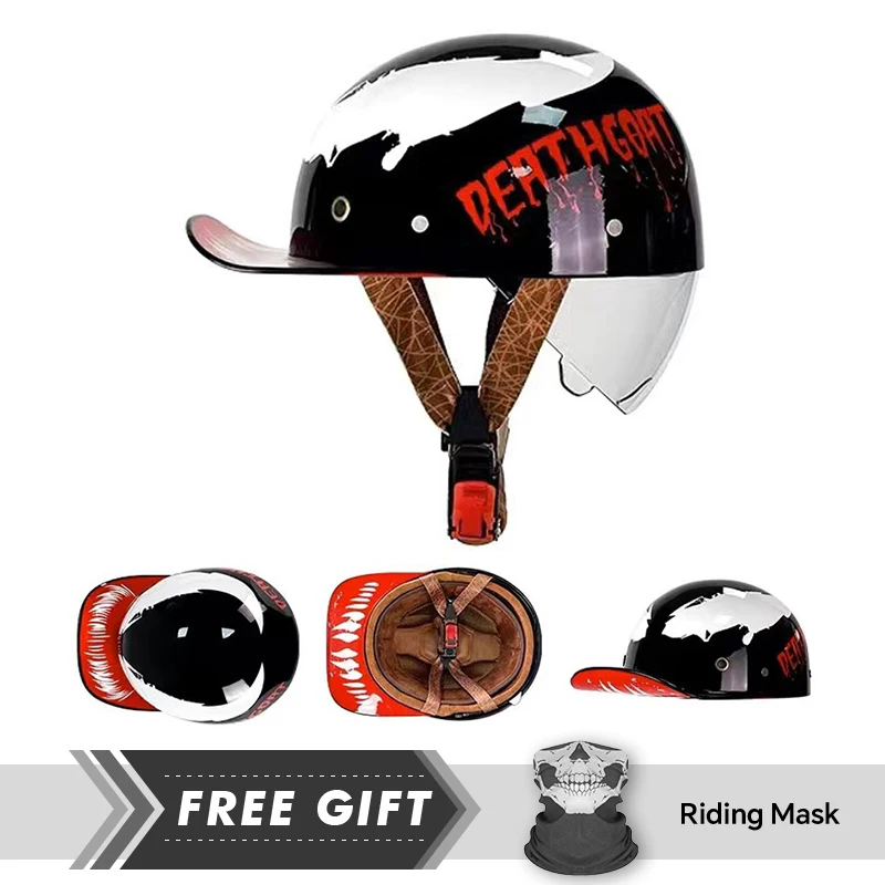 Half Face Helmet Protection Ventilation Safety Riding Motorcycle Helmet Vintage Baseball Cap Half Helmet Low Profile Half Helmet
Half Face Helmet Protection Ventilation Safety Riding Motorcycle Helmet Vintage Baseball Cap Half Helmet Low Profile Half Helmet