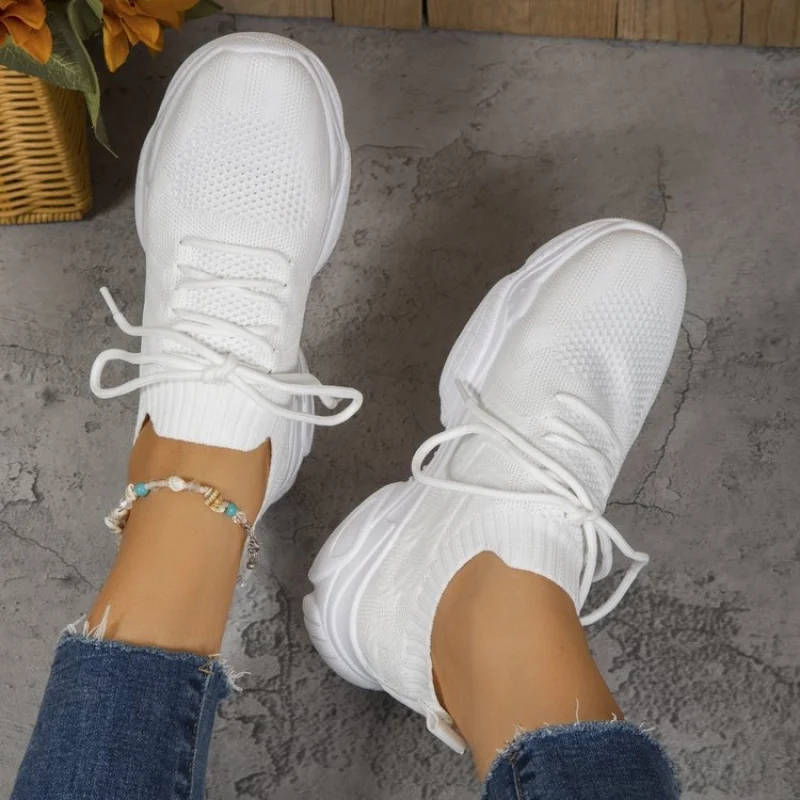 Women's Sneakers Breathable Casual Women Socks Shoes Lace Up Ladies Flats Female Spring Vulcanized Running Zapatillas De Mujer
Women's Sneakers Breathable Casual Women Socks Shoes Lace Up Ladies Flats Female Spring Vulcanized Running Zapatillas De Mujer