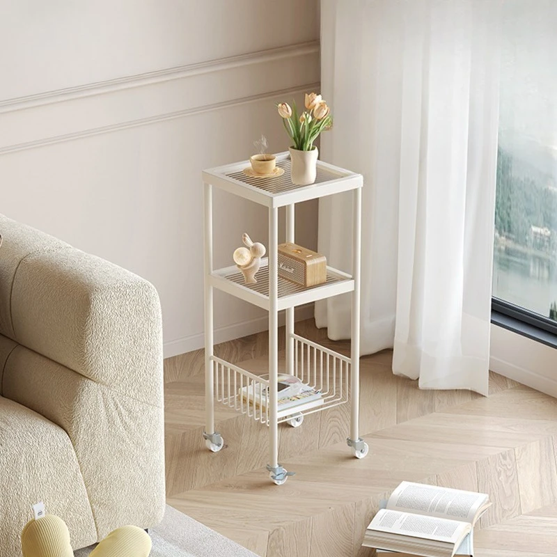 360° Rotating Multi Layer Carbon Steel Cream Mobile Side End Table Easy Clean for Small Living Room Minimalist Iron Nightstand
360° Rotating Multi Layer Carbon Steel Cream Mobile Side End Table Easy Clean for Small Living Room Minimalist Iron Nightstand