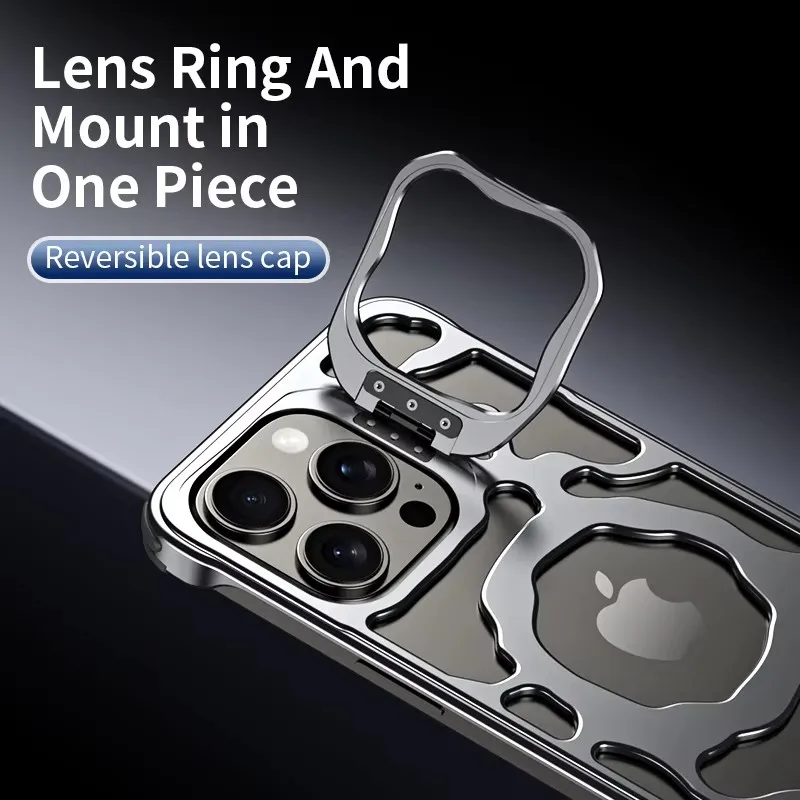 Phone Case Aluminum Alloy Removable Heat For iPhone 16 13 14 15 Pro Max Invisible Bracket Magnetic Metal Dissipation Phone Cover
Phone Case Aluminum Alloy Removable Heat For iPhone 16 13 14 15 Pro Max Invisible Bracket Magnetic Metal Dissipation Phone Cover