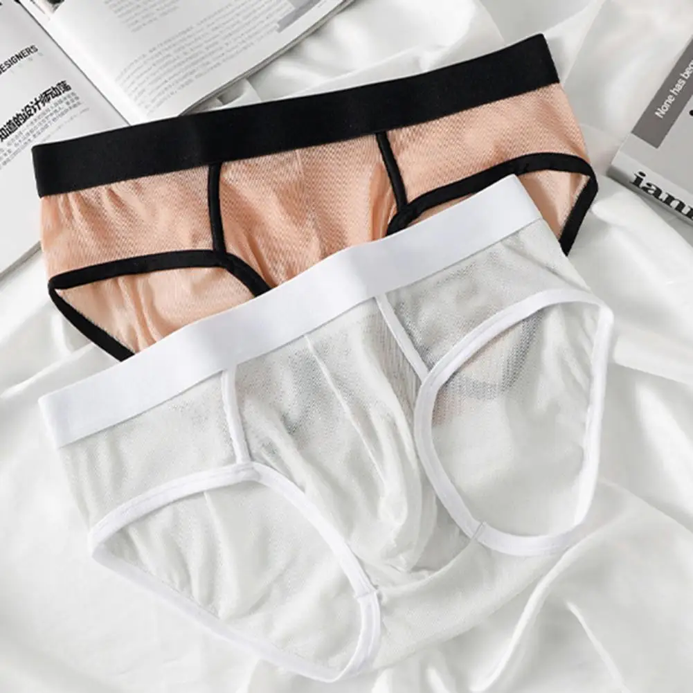 Mesh Yarn Men Briefs Low Waist Thin Perspective Mesh Yarn Breathable Panties Solid Color Design Elastic Men Underwear 85
Mesh Yarn Men Briefs Low Waist Thin Perspective Mesh Yarn Breathable Panties Solid Color Design Elastic Men Underwear 85