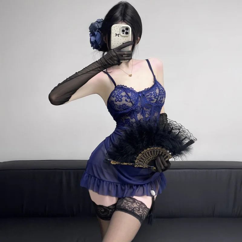 Нижнее белье Pure Desire, кружевная посылка, юбка на бедрах, униформа, соблазнительный комплект, пижама с маленькой грудью и стальным кольцомqqnySexy
Нижнее белье Pure Desire, кружевная посылка, юбка на бедрах, униформа, соблазнительный комплект, пижама с маленькой грудью и стальным кольцомqqnySexy