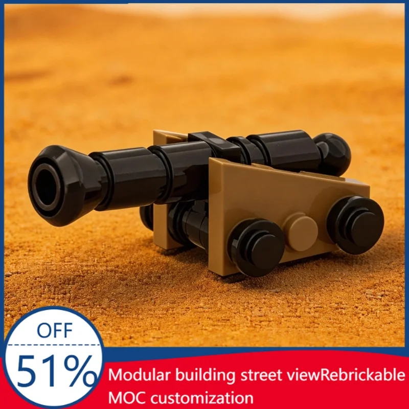 19 PCS MOC Medieval 24 Pound Cannon Display Model DIY Building Block Technology Assembly Creative Type Toy Kids Birthday Gifts
19 PCS MOC Medieval 24 Pound Cannon Display Model DIY Building Block Technology Assembly Creative Type Toy Kids Birthday Gifts