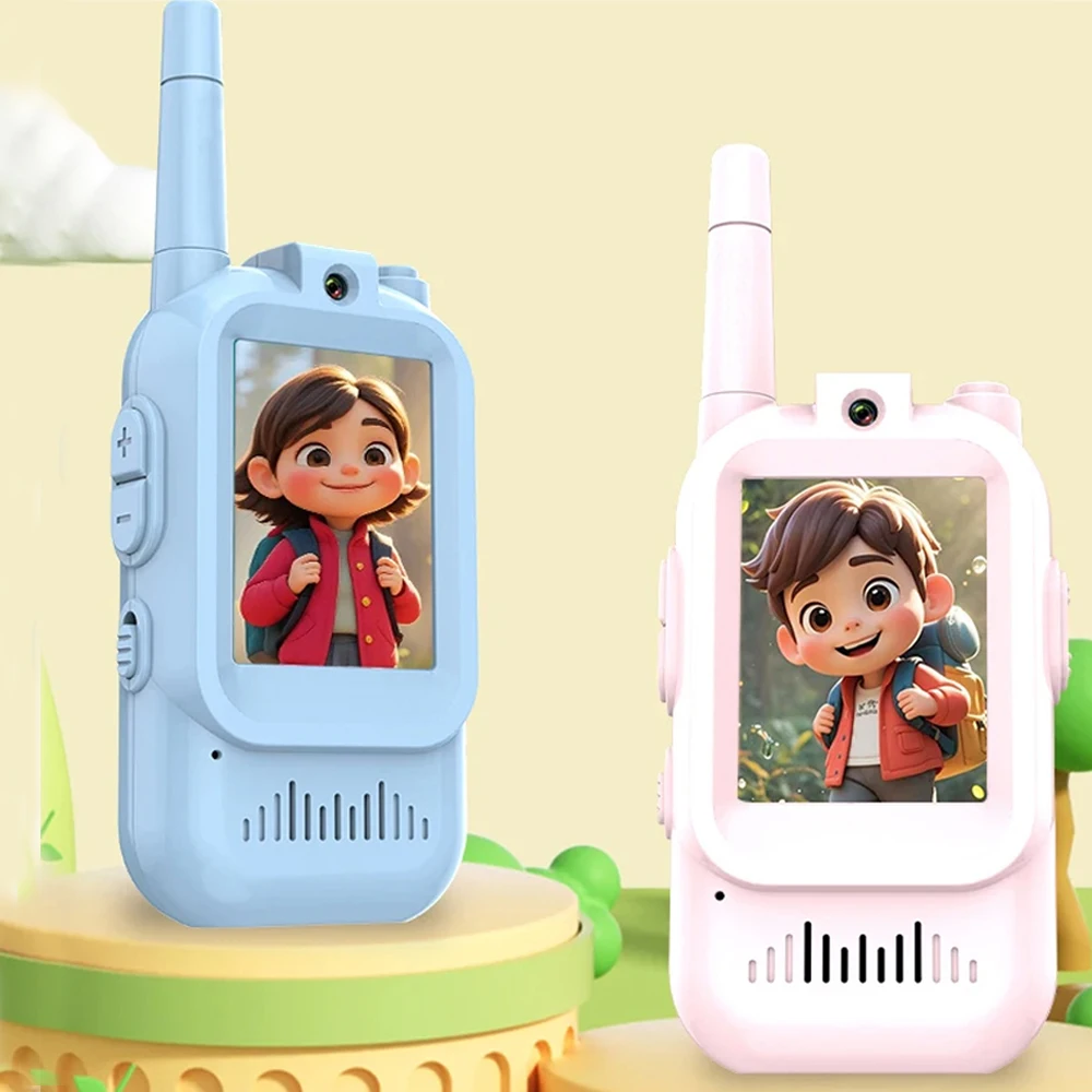 2PCS 2-inch Walkie Talkie for Kids with Video 2 Pack Rechargeable Clear Sound Voice Changer Long Range Gift for Boy
2PCS 2-inch Walkie Talkie for Kids with Video 2 Pack Rechargeable Clear Sound Voice Changer Long Range Gift for Boy
