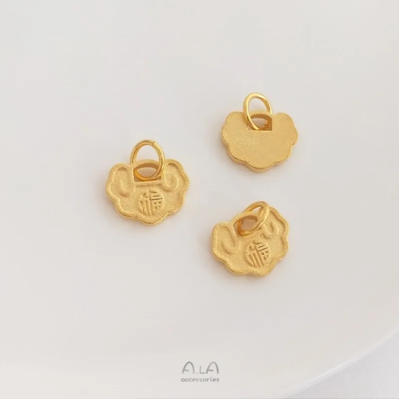 Vietnamese Sand Gold Lucky Charms, Anti-Tarnish Fu&Ping'an Pendants for DIY Bracelet Jewelry Findings
Vietnamese Sand Gold Lucky Charms, Anti-Tarnish Fu&Ping'an Pendants for DIY Bracelet Jewelry Findings