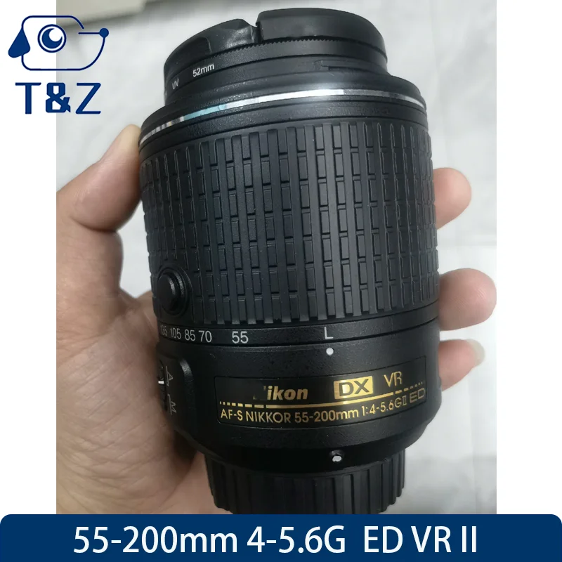 98% New Original AF-S 55-200mm F4-5.6G ED VR II Lens For Nikon D3400 D3500 D5500 D3300 D7100 55 200 4-5.6 Telephoto Zoom Lens
98% New Original AF-S 55-200mm F4-5.6G ED VR II Lens For Nikon D3400 D3500 D5500 D3300 D7100 55 200 4-5.6 Telephoto Zoom Lens