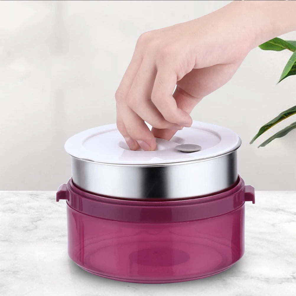 Stainless Steel Heat Preservation Lunch Box Double Layer Bento Container Silicone Vent Spill Resistant Trapezoidal Buckle Food
Stainless Steel Heat Preservation Lunch Box Double Layer Bento Container Silicone Vent Spill Resistant Trapezoidal Buckle Food