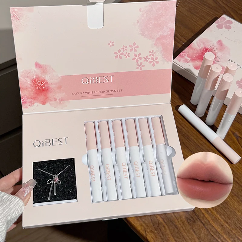 QIBEST Matte Liquid Lipstick And Watery Mirror Lip Glaze Makeup Sets Moisturizing Lipgloss Oil Balm 6Pcs/Box Cosmetics Kits
QIBEST Matte Liquid Lipstick And Watery Mirror Lip Glaze Makeup Sets Moisturizing Lipgloss Oil Balm 6Pcs/Box Cosmetics Kits