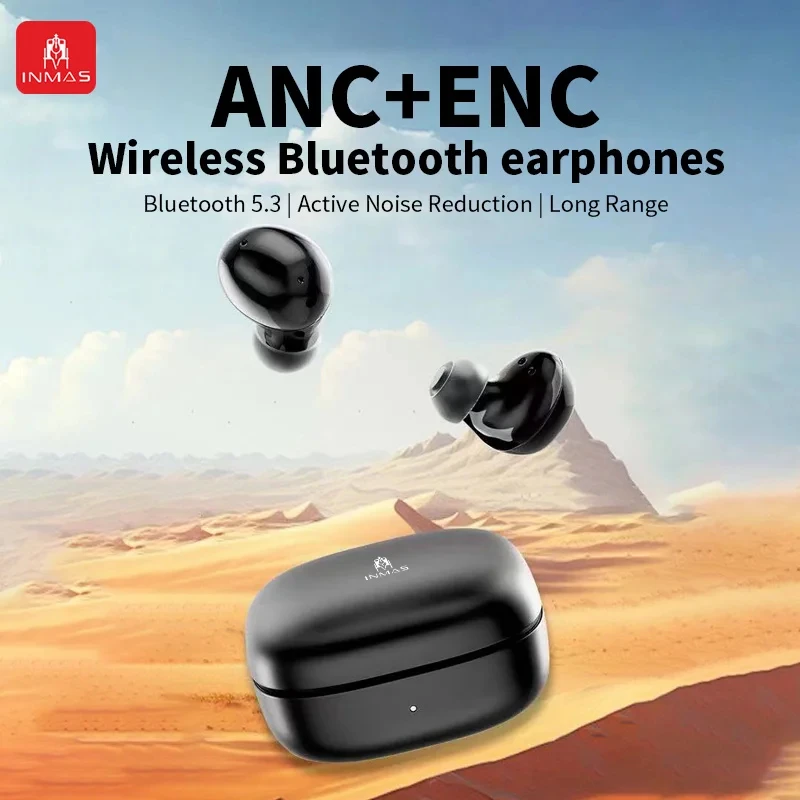INMAS T73 ANC+ENC TWS Wireless Bluetooth 5.3 Earbuds In Ear Headphone Active Noise Cancelling Headset Touch Control Earphones
INMAS T73 ANC+ENC TWS Wireless Bluetooth 5.3 Earbuds In Ear Headphone Active Noise Cancelling Headset Touch Control Earphones