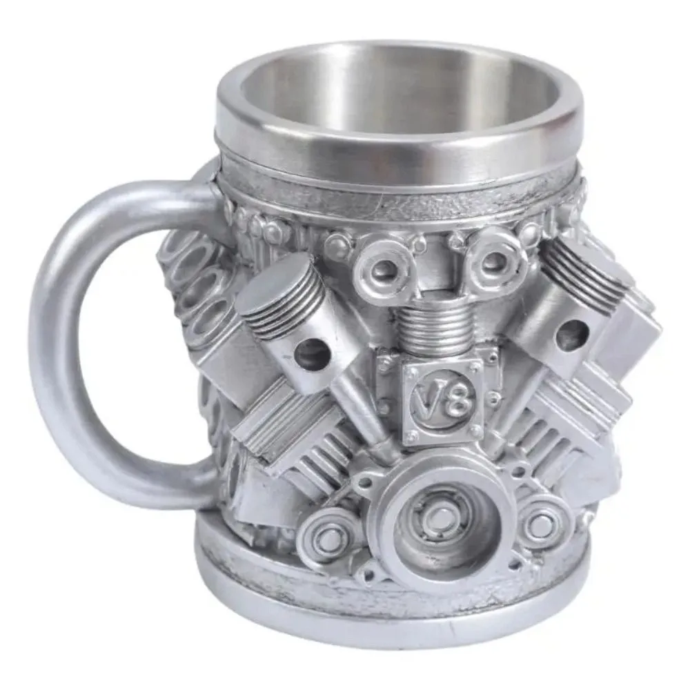 Rust-Proof Car Engines Themed Coffee Mug Reusable Kitchen Drinkware V8/V6 Engines Design Water Cup Stylish Creative 
Rust-Proof Car Engines Themed Coffee Mug Reusable Kitchen Drinkware V8/V6 Engines Design Water Cup Stylish Creative