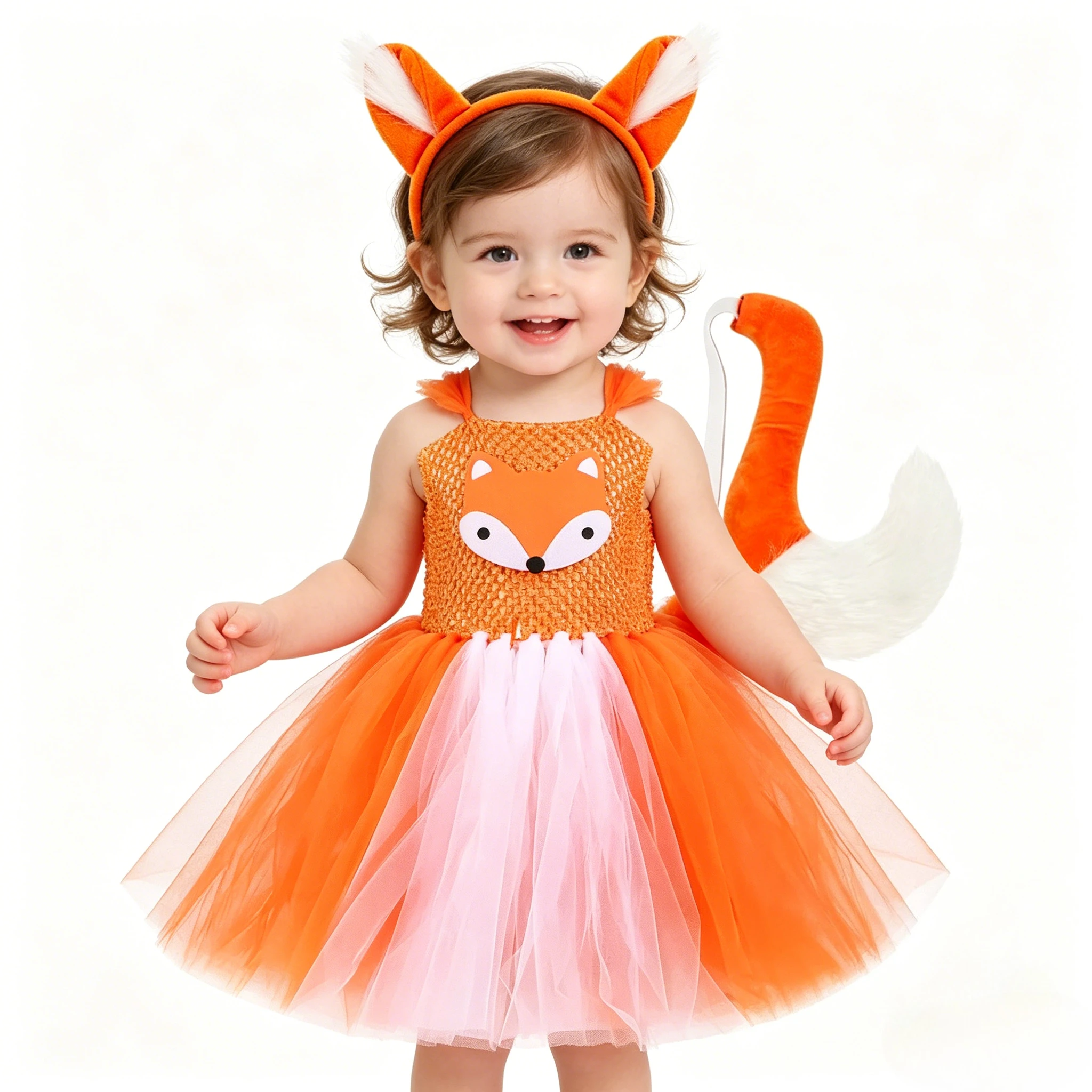Halloween Dress Up Outfits with Ears Tail White Orange Fox Long Tutu Dress Animal Carnival Full Length Costumes 1-14T
Halloween Dress Up Outfits with Ears Tail White Orange Fox Long Tutu Dress Animal Carnival Full Length Costumes 1-14T