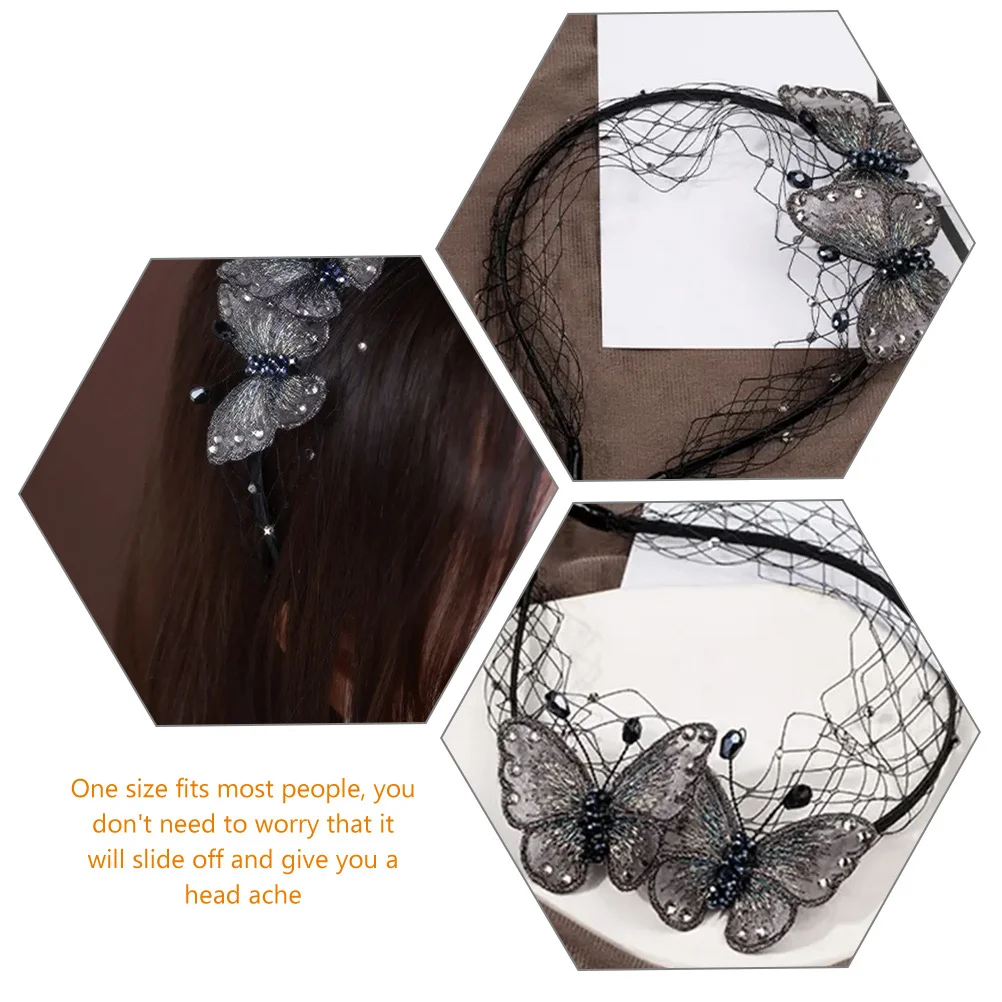 Butterfly Mesh Yarn Headband Delicate Stylish Hair Accessories Women Decorative Hair Hoop Party Concert Headband
Butterfly Mesh Yarn Headband Delicate Stylish Hair Accessories Women Decorative Hair Hoop Party Concert Headband