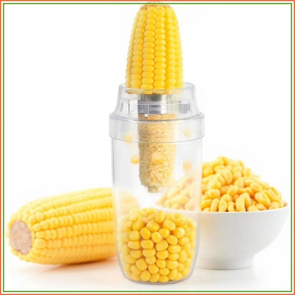 Corn Cob Stripper, Corn Peeler with Serrated Blade, Fast No-Mess Kernel Cutter Tool for Effortless Prep
Corn Cob Stripper, Corn Peeler with Serrated Blade, Fast No-Mess Kernel Cutter Tool for Effortless Prep