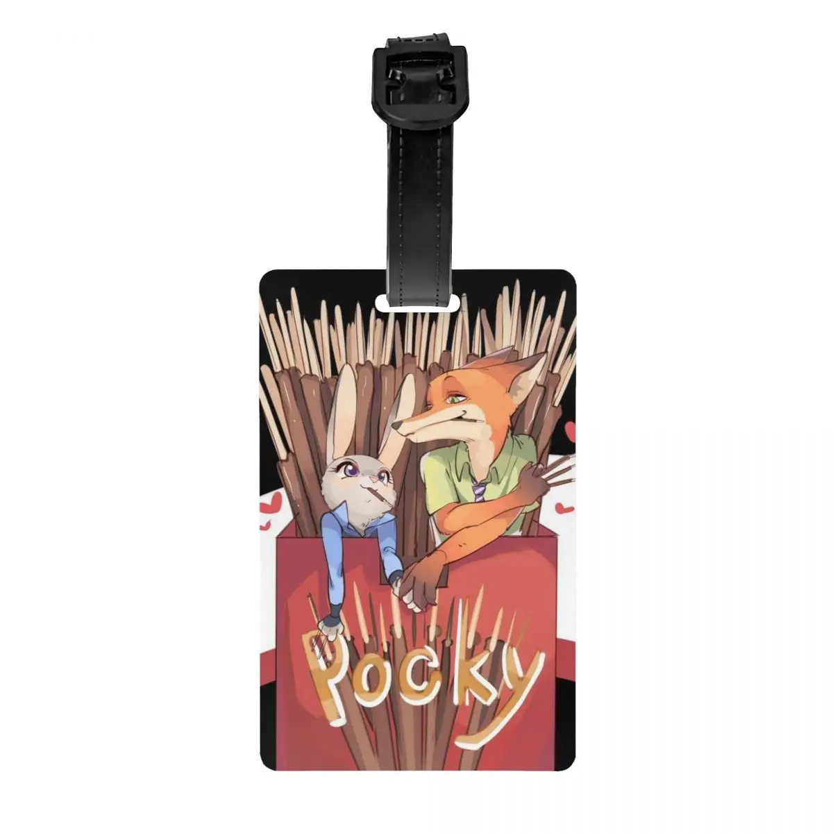 Пользовательские Джуди Забавный мультфильм Pocky Багажная бирка Защита конфиденциальности Багажные бирки Дорожные сумки Этикетки Чемодан
Пользовательские Джуди Забавный мультфильм Pocky Багажная бирка Защита конфиденциальности Багажные бирки Дорожные сумки Этикетки Чемодан