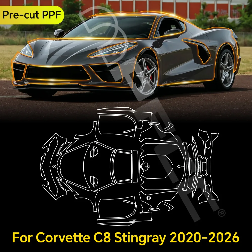 Pre-cut PPF For Corvette C8 Stingray 2020-2026 TPU Paint Protection Film Anti-scratch Car Clear Bra Resistant Cover Repairable
Pre-cut PPF For Corvette C8 Stingray 2020-2026 TPU Paint Protection Film Anti-scratch Car Clear Bra Resistant Cover Repairable