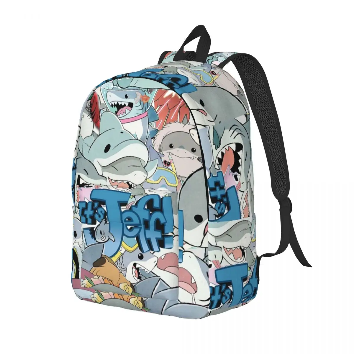 Cute Jeff The Land Shark Cartoon Backpack Daypack Large Capacity Kids BookBag School Bag Shoulder Bags for Boys Girls
Cute Jeff The Land Shark Cartoon Backpack Daypack Large Capacity Kids BookBag School Bag Shoulder Bags for Boys Girls