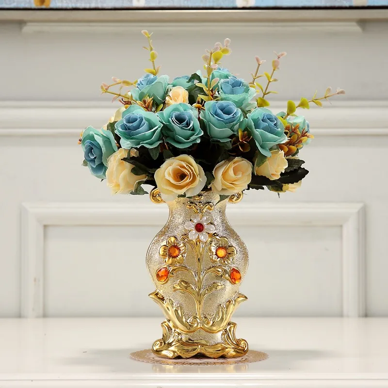 Ceramic vase living room flower arrangement, home decoration dried flower simulation flower, room desktop vase
Ceramic vase living room flower arrangement, home decoration dried flower simulation flower, room desktop vase