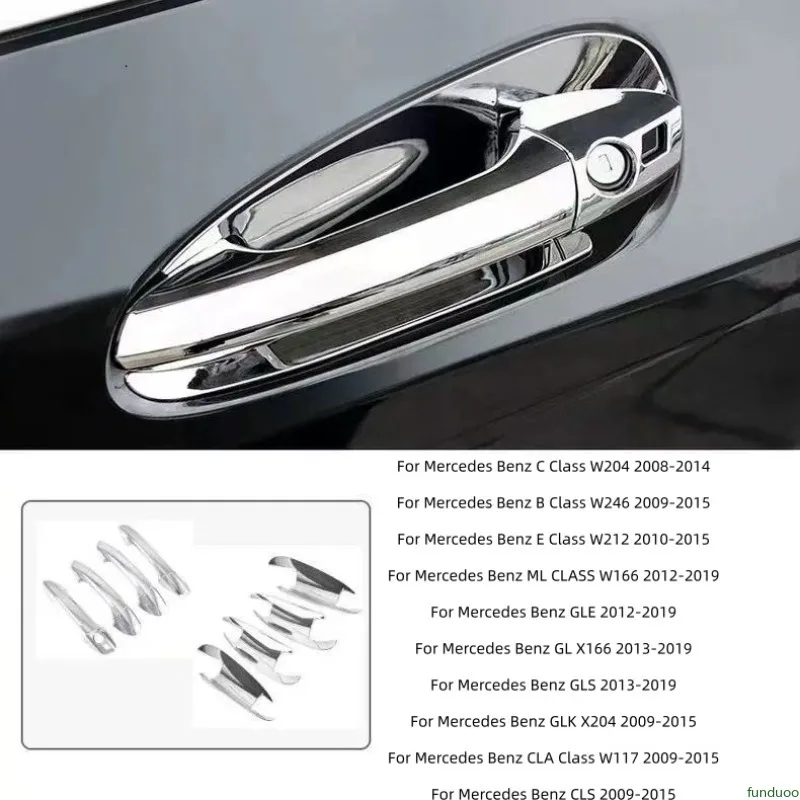 Chrome Car Door Handle Trim Cover Stickers for Mercedes Benz C E B GLK GLE ML Class CLA CLS W204 X204 W212 W246 W166 W117
Chrome Car Door Handle Trim Cover Stickers for Mercedes Benz C E B GLK GLE ML Class CLA CLS W204 X204 W212 W246 W166 W117