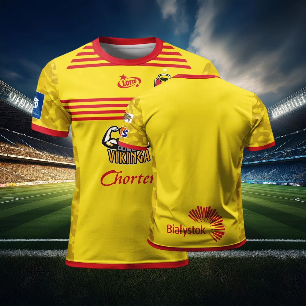 Jagiellonia Białystok домашняя/выездная тренировочная футбольная майка для взрослых и детей, летняя футболка большого размера, футбольные топы Polandia, мужская одежда
Jagiellonia Białystok домашняя/выездная тренировочная футбольная майка для взрослых и детей, летняя футболка большого размера, футбольные топы Polandia, мужская одежда