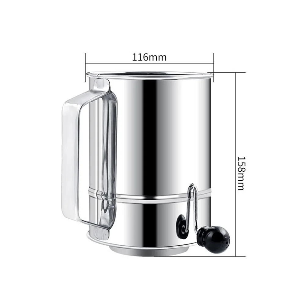 1Pcs Handheld Flour Sifter Stainless Steel Portable Filter Sieve Fine Mesh Baking Powder Strainer Cake Baking Filter
1Pcs Handheld Flour Sifter Stainless Steel Portable Filter Sieve Fine Mesh Baking Powder Strainer Cake Baking Filter