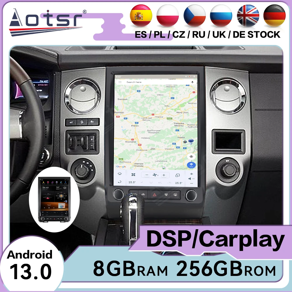 AI Voice Vertical Automotive Multimedia Stereo Android Auto For Ford Expedition 2015~2017 GPS Navigation Car Radio IPS Head Unit
AI Voice Vertical Automotive Multimedia Stereo Android Auto For Ford Expedition 2015~2017 GPS Navigation Car Radio IPS Head Unit