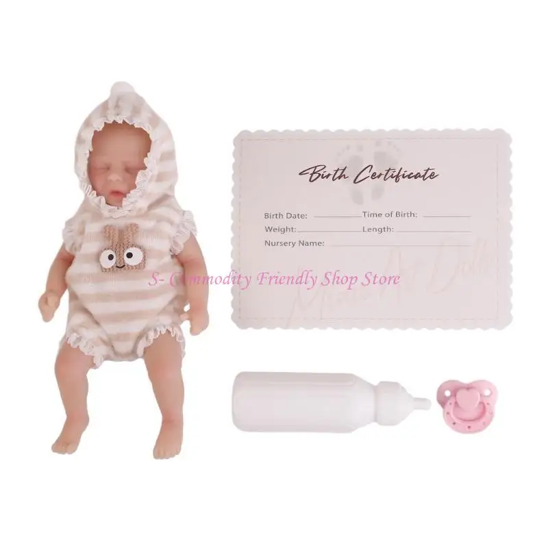 85AE 6-дюймовая кукла ручной работы для сна, силиконовая игрушка с закрытыми глазами для новорожденных детей
85AE 6-дюймовая кукла ручной работы для сна, силиконовая игрушка с закрытыми глазами для новорожденных детей