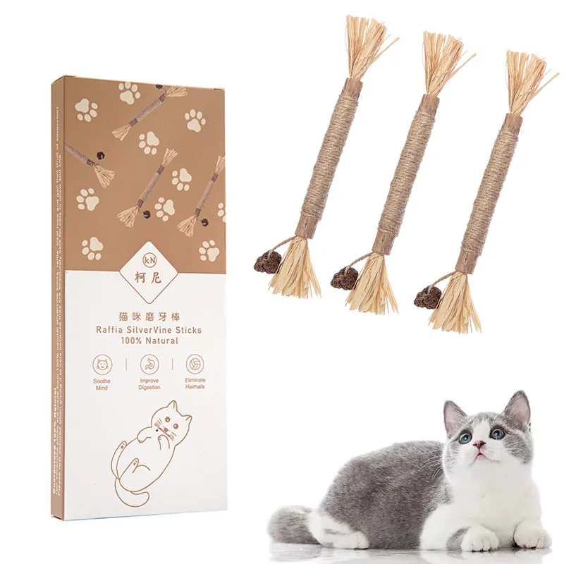 3 Pack Natural Silvervine Sticks Cat Toys, Catmint Silvervine Blend Sticks, Catnip Kittens Chew Toys Teeth Cleaning
3 Pack Natural Silvervine Sticks Cat Toys, Catmint Silvervine Blend Sticks, Catnip Kittens Chew Toys Teeth Cleaning