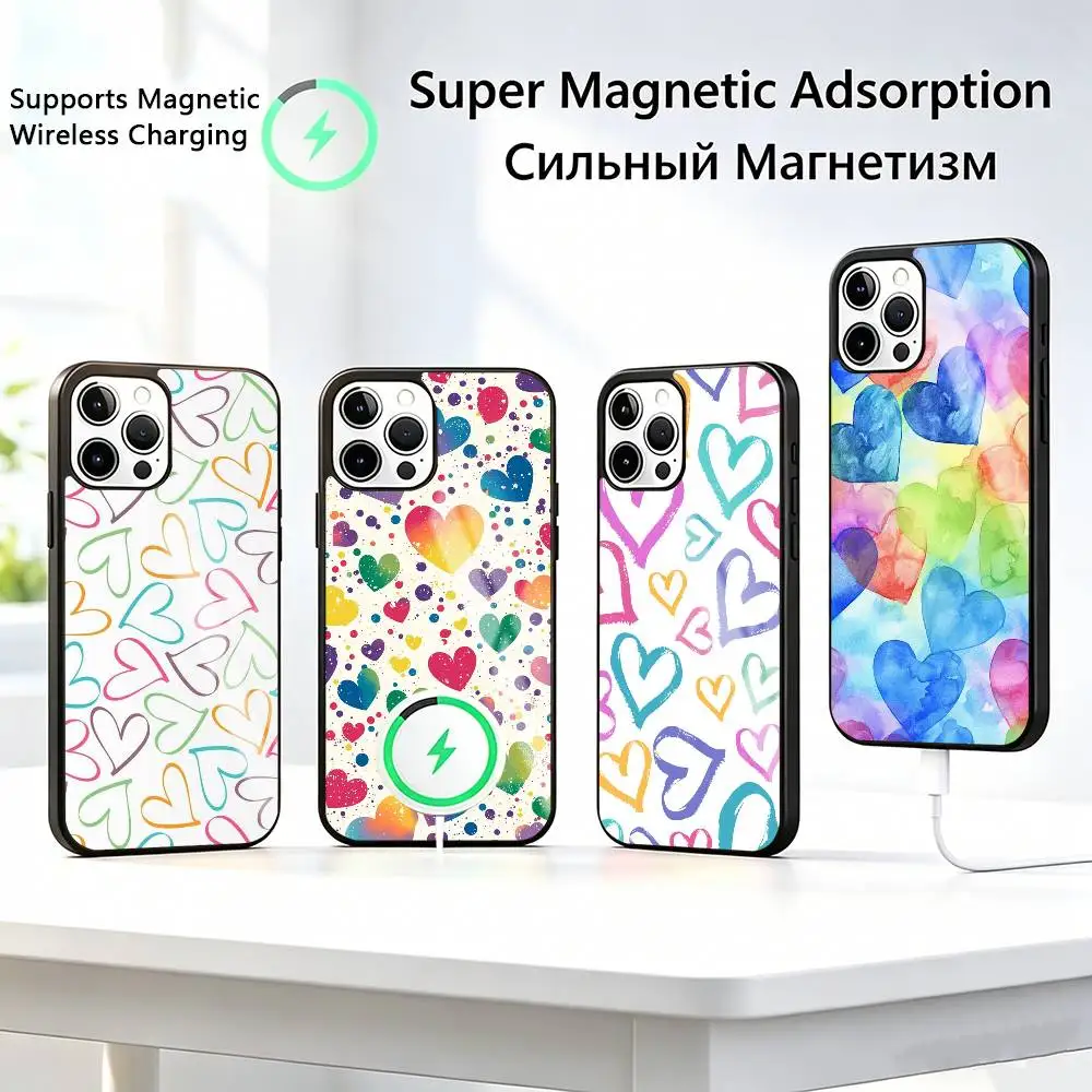 C-Colorful-l Heart Patterned Phone Case For iPhone17,16,15,14,13,12,11 Plus,Pro Supports Magnetic Wireless Charging
C-Colorful-l Heart Patterned Phone Case For iPhone17,16,15,14,13,12,11 Plus,Pro Supports Magnetic Wireless Charging