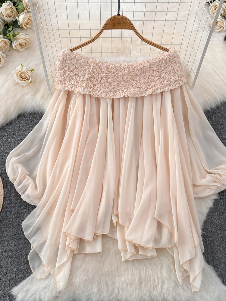 Women's Apricot Shirts and Blouses Y2k Vintage Korean Harajuku Elegant Long Sleeve Slash Neck Luxury Shirt 2000s Clothes 2024
Women's Apricot Shirts and Blouses Y2k Vintage Korean Harajuku Elegant Long Sleeve Slash Neck Luxury Shirt 2000s Clothes 2024