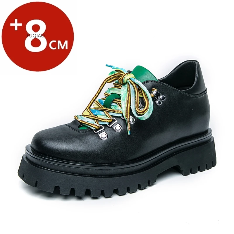 New Men 8CM Invisible Height Increase Leather Shoes Colorful Shoelaces Thick Sole Elevator Shoes Formal Business Wedding Oxfords
New Men 8CM Invisible Height Increase Leather Shoes Colorful Shoelaces Thick Sole Elevator Shoes Formal Business Wedding Oxfords