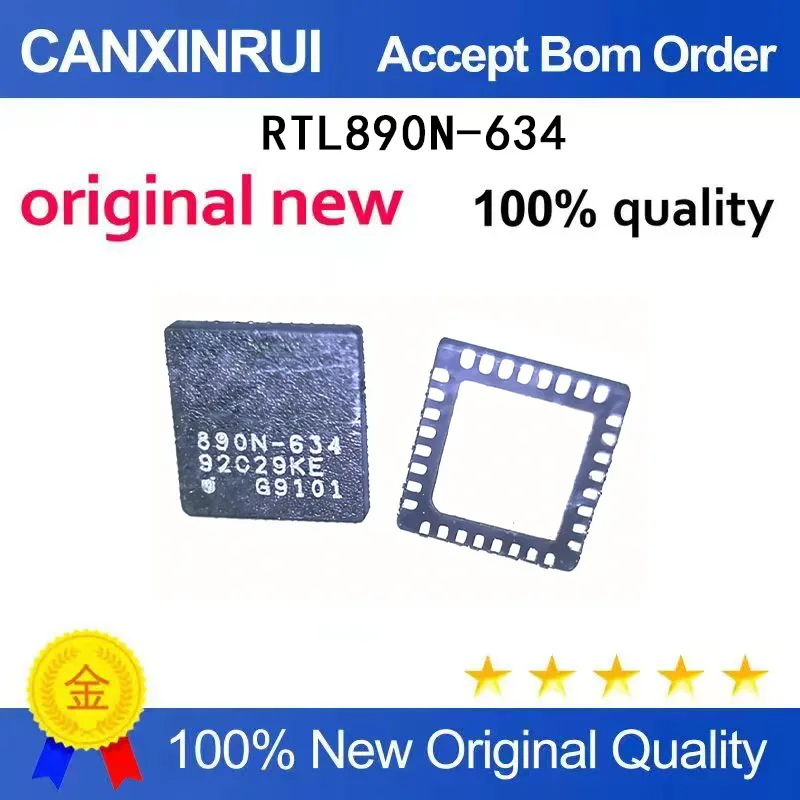 (5-100 pieces)New stock RTL890N-634 890N-634 QFN
(5-100 pieces)New stock RTL890N-634 890N-634 QFN