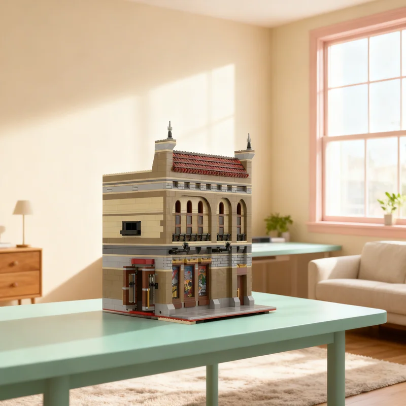 2397pcs MOC Palace Cinema Extension Modular Streetscape Model Building blocks Architecture toys Christmas gifts Education Kids
2397pcs MOC Palace Cinema Extension Modular Streetscape Model Building blocks Architecture toys Christmas gifts Education Kids
