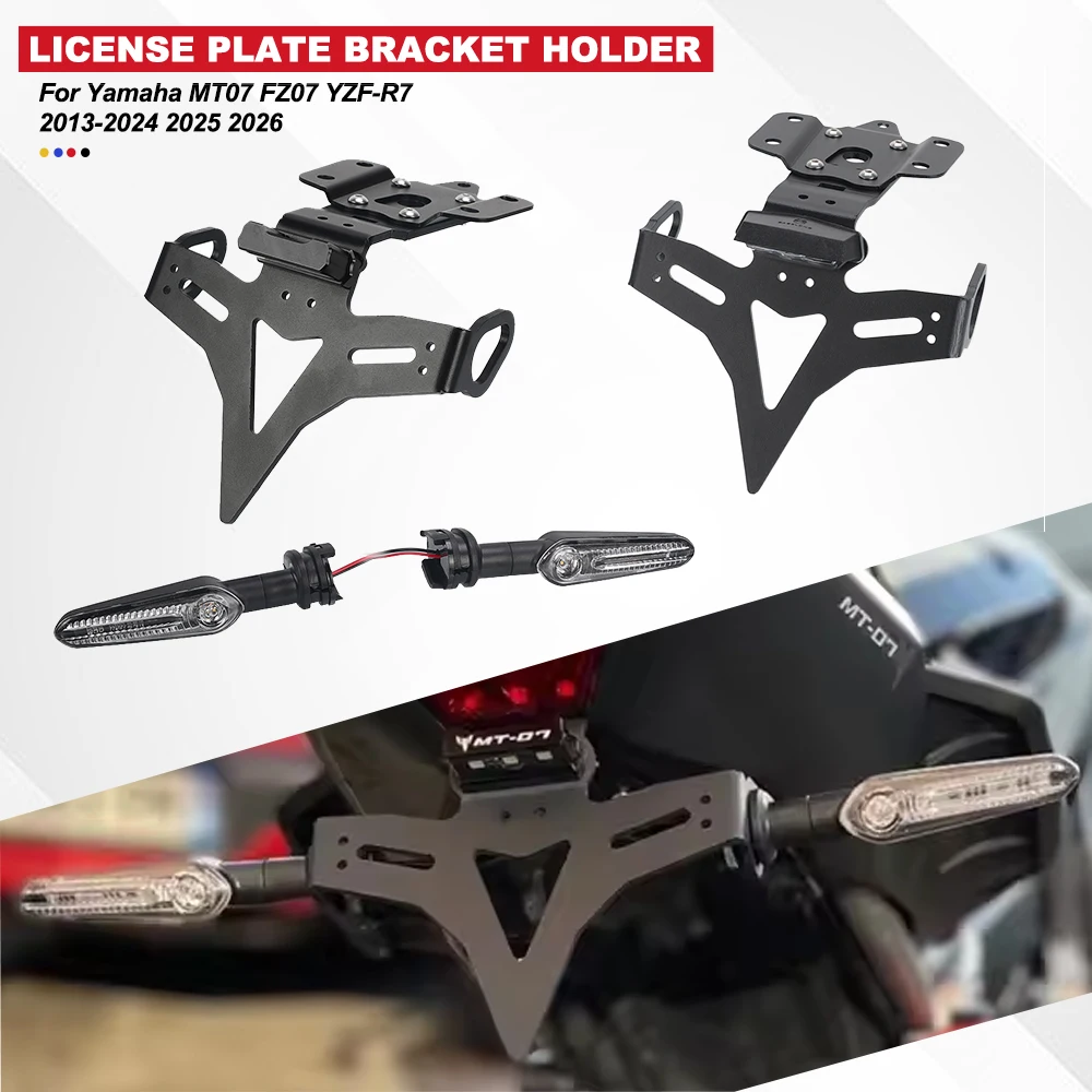 For Yamaha MT07 FZ07 YZF-R7 2013-2024 2025 2026 MT-07 FZ-07 R7 License Plate Holder Bracket Rear Tail Tidy Fender Eliminator Kit
For Yamaha MT07 FZ07 YZF-R7 2013-2024 2025 2026 MT-07 FZ-07 R7 License Plate Holder Bracket Rear Tail Tidy Fender Eliminator Kit