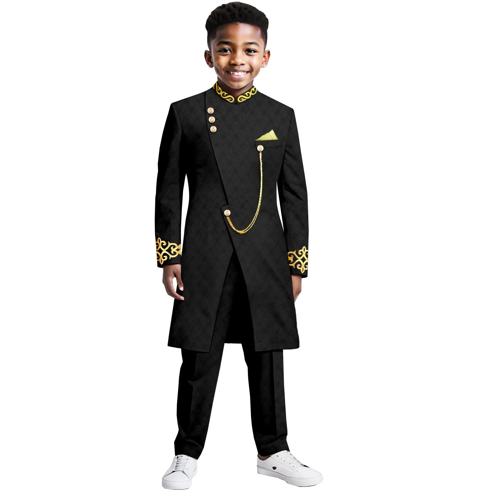 African Clothes for Boy Dashiki Embroide Irregularly Top Jacket and Pant Sets Blazer Suit Children Kid Formal Outfits 2446049
African Clothes for Boy Dashiki Embroide Irregularly Top Jacket and Pant Sets Blazer Suit Children Kid Formal Outfits 2446049
