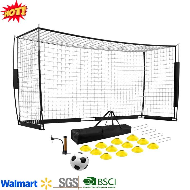 Factory Price 12x6FT Portable Soccer Goal Set with Ball & 12 Cones for Backyard Training, Soccer Goal
Factory Price 12x6FT Portable Soccer Goal Set with Ball & 12 Cones for Backyard Training, Soccer Goal
