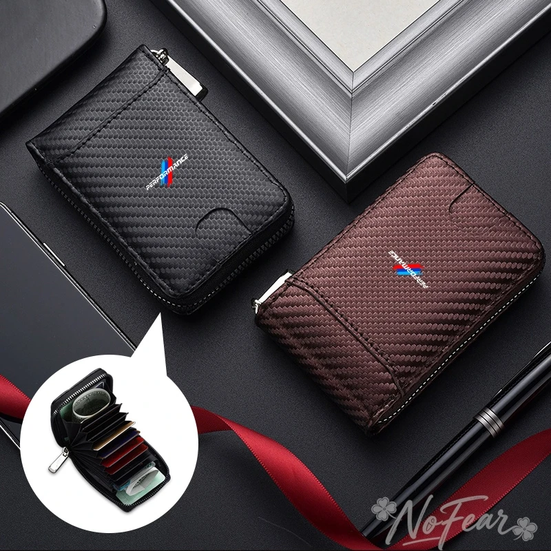 For M Performance Key Case E46 E49 F30 E46 E93 E92 F34 F31 Z4 X7 Car Multi Slot Card Carbon Fibre Wallet Driver License Case
For M Performance Key Case E46 E49 F30 E46 E93 E92 F34 F31 Z4 X7 Car Multi Slot Card Carbon Fibre Wallet Driver License Case