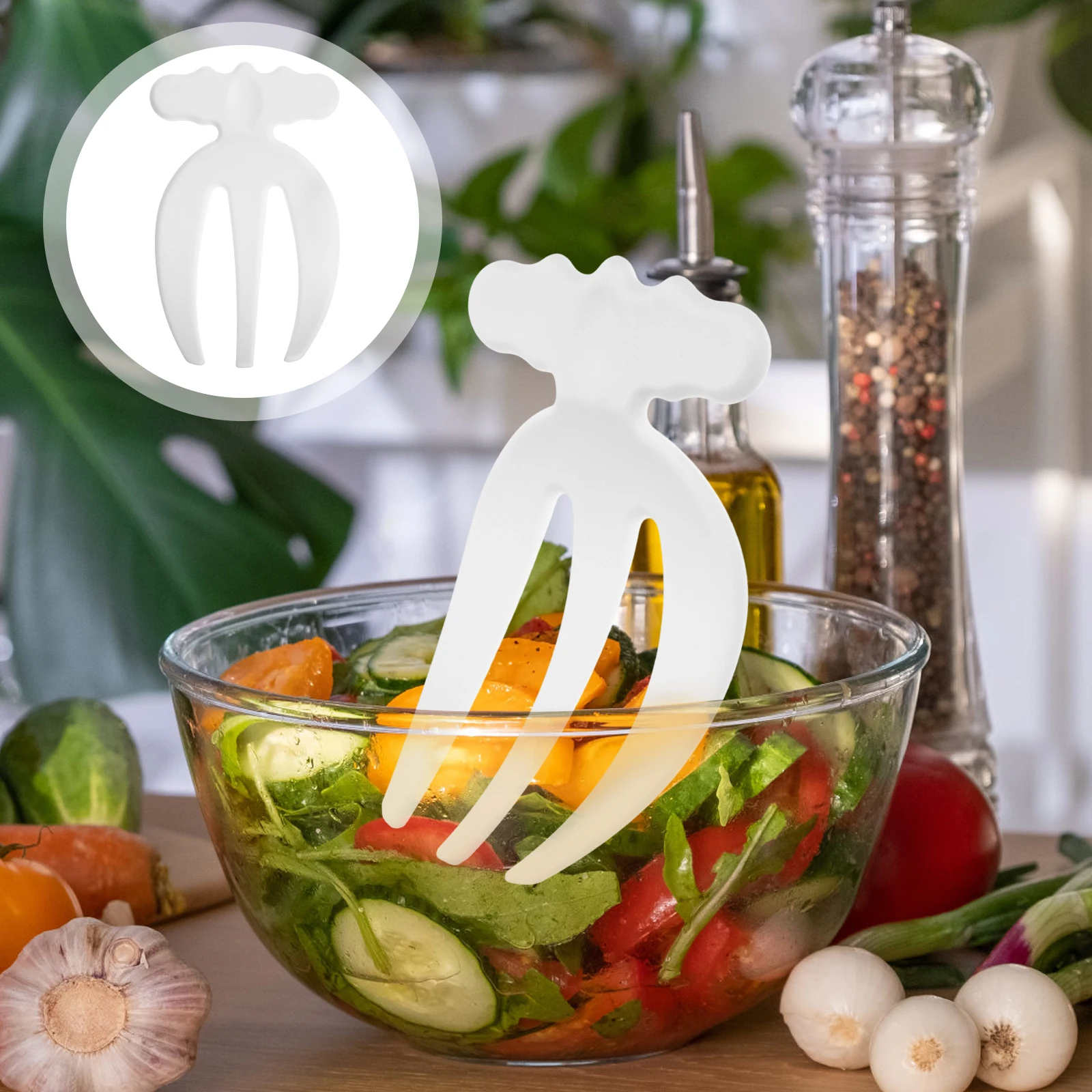 2pcs Salad Hands Plastic Forks 2 Black 2 White Mixing Stirring Tools Comfort Grip Kitchen Gadgets Fruit Salad Makers Serving
2pcs Salad Hands Plastic Forks 2 Black 2 White Mixing Stirring Tools Comfort Grip Kitchen Gadgets Fruit Salad Makers Serving