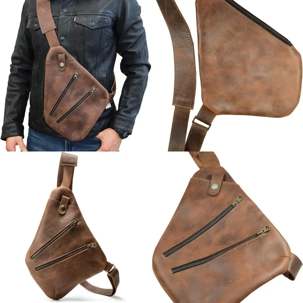 Handcrafted Full Grain Leather Crossbody Bag - Everyday Use, Bourbon Brown
Handcrafted Full Grain Leather Crossbody Bag - Everyday Use, Bourbon Brown