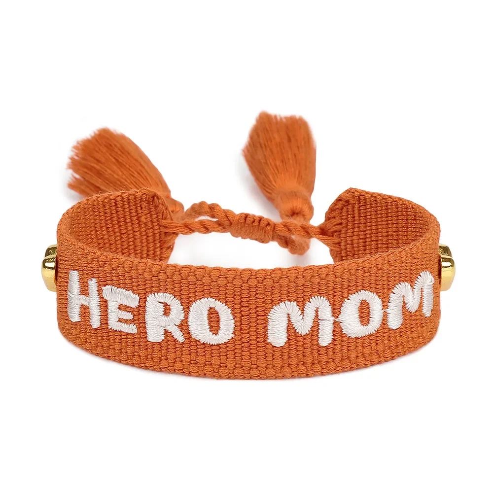 Mother's Day embroidery braided bracelet hot diamond tassel hand rope jewellery can be customised personalised pattern logo
Mother's Day embroidery braided bracelet hot diamond tassel hand rope jewellery can be customised personalised pattern logo