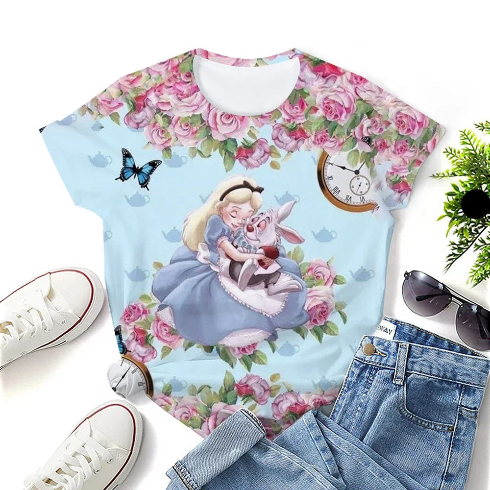 Disney Cartoon Printed Women T-shirt 2025 Princess Print Summer Short Sleeve TShirt Harajuku Casual Round Neck Streetwear
Disney Cartoon Printed Women T-shirt 2025 Princess Print Summer Short Sleeve TShirt Harajuku Casual Round Neck Streetwear