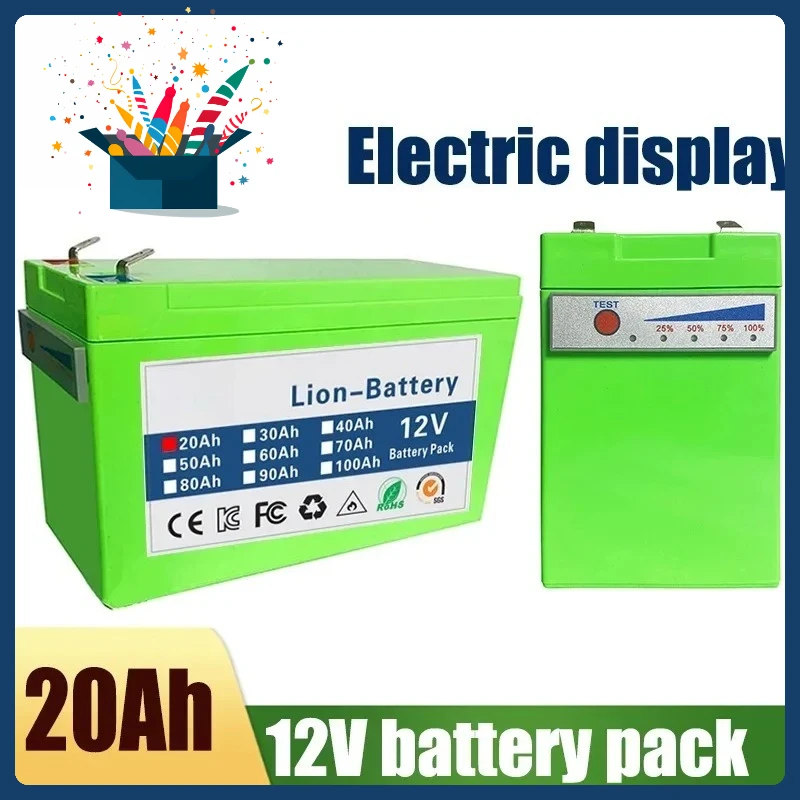 NEW Sprayers 12V Built-In High Current 30A BMS 18650 Lithium Battery Pack for Electric Vehicle Batterie 12V
NEW Sprayers 12V Built-In High Current 30A BMS 18650 Lithium Battery Pack for Electric Vehicle Batterie 12V