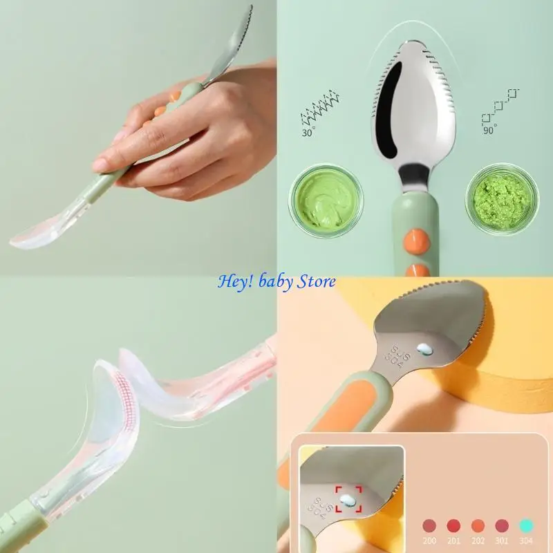 Q1FE детская силиконовая ложка для еды с двойной головкой, портативная ложка для очистки грязи, детские светодиодные для от
Q1FE детская силиконовая ложка для еды с двойной головкой, портативная ложка для очистки грязи, детские светодиодные для от